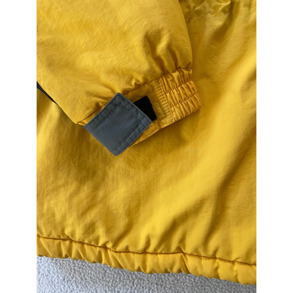 Vintage Gerry Mens Extra Large Winter Jacket Yellow Black Colorblock Puffer Coat - Picture 12 of 16